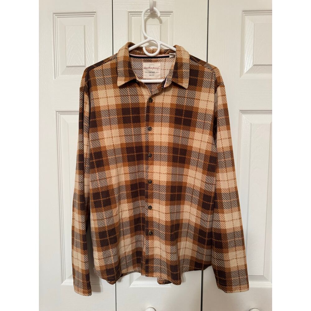 Weatherproof Vintage Button up plaid shirt Size Large
